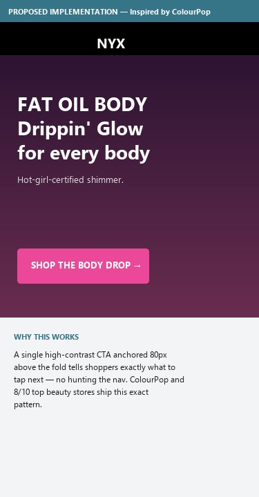Proposed â€” Inspired by ColourPop